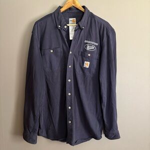 Carhartt Flame Resistant Button Down Shirt Size Large